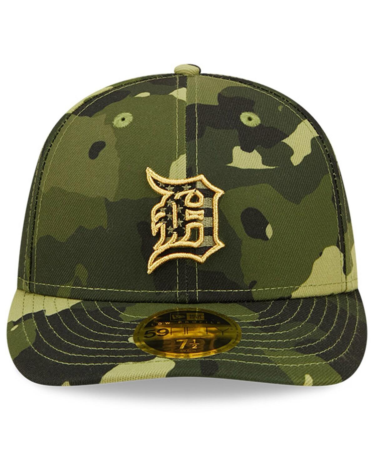NEW ERA MEN'S NEW ERA CAMO DETROIT TIGERS 2022 ARMED FORCES DAY ON-FIELD LOW PROFILE 59FIFTY FITTED HAT