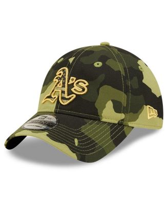 Men's Camo Oakland Athletics 2022 Armed Forces Day 9TWENTY Adjustable Hat