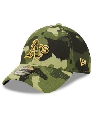Men's Camo Oakland Athletics 2022 Armed Forces Day 39THIRTY Flex Hat
