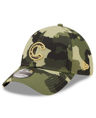 Men's Camo Chicago Cubs 2022 Armed Forces Day 39THIRTY Flex Hat