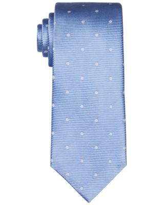 Tommy Hilfiger - Men's Classic Textured-Stripe Dot Tie