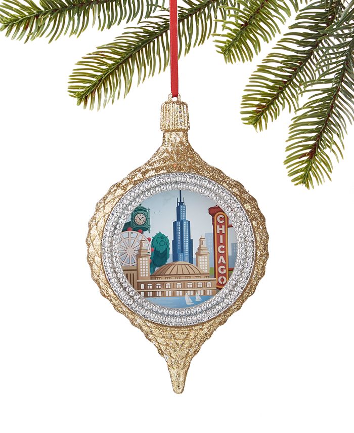 Holiday Lane Chicago City Scene Ornament, Created for Macy's Macy's