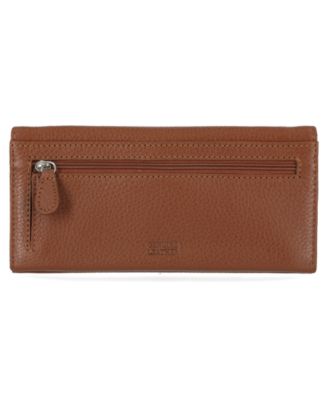 Pebble Leather Receipt Wallet, Exclusively at Macy's
