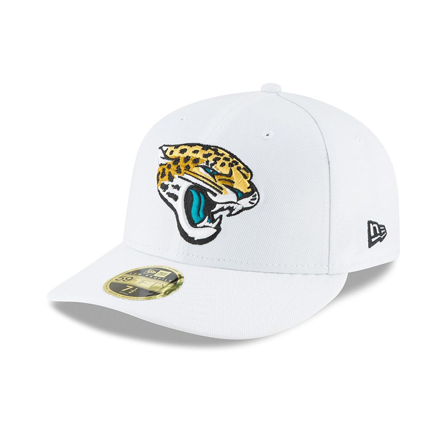 Men's White Jacksonville Jaguars Omaha Low Profile 59FIFTY Fitted Hat