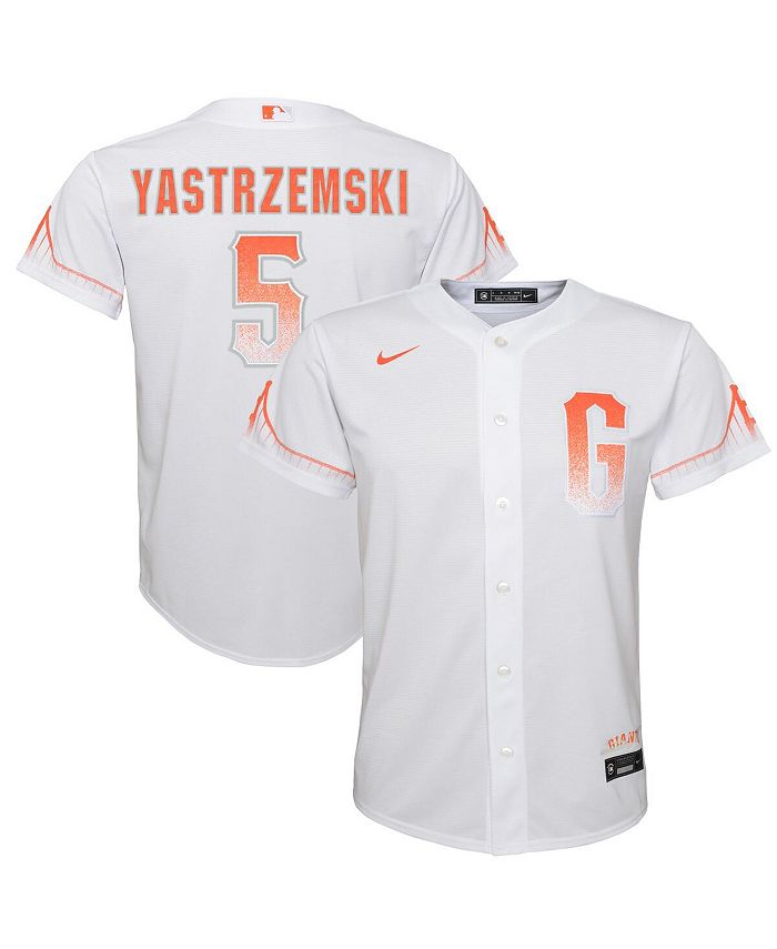 Men's San Francisco Giants Mike Yastrzemski Nike White City Connect Replica  Player Jersey