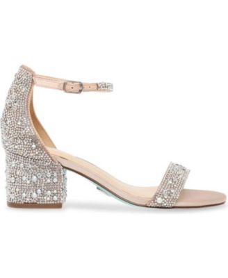 Betsey Johnson Women's Mari Block Heel Evening Sandals