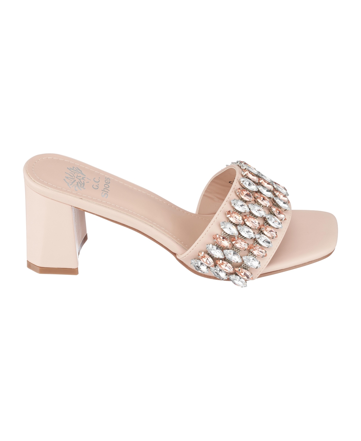 Gc Shoes Women's Drais Embellished Block Heel Sandals