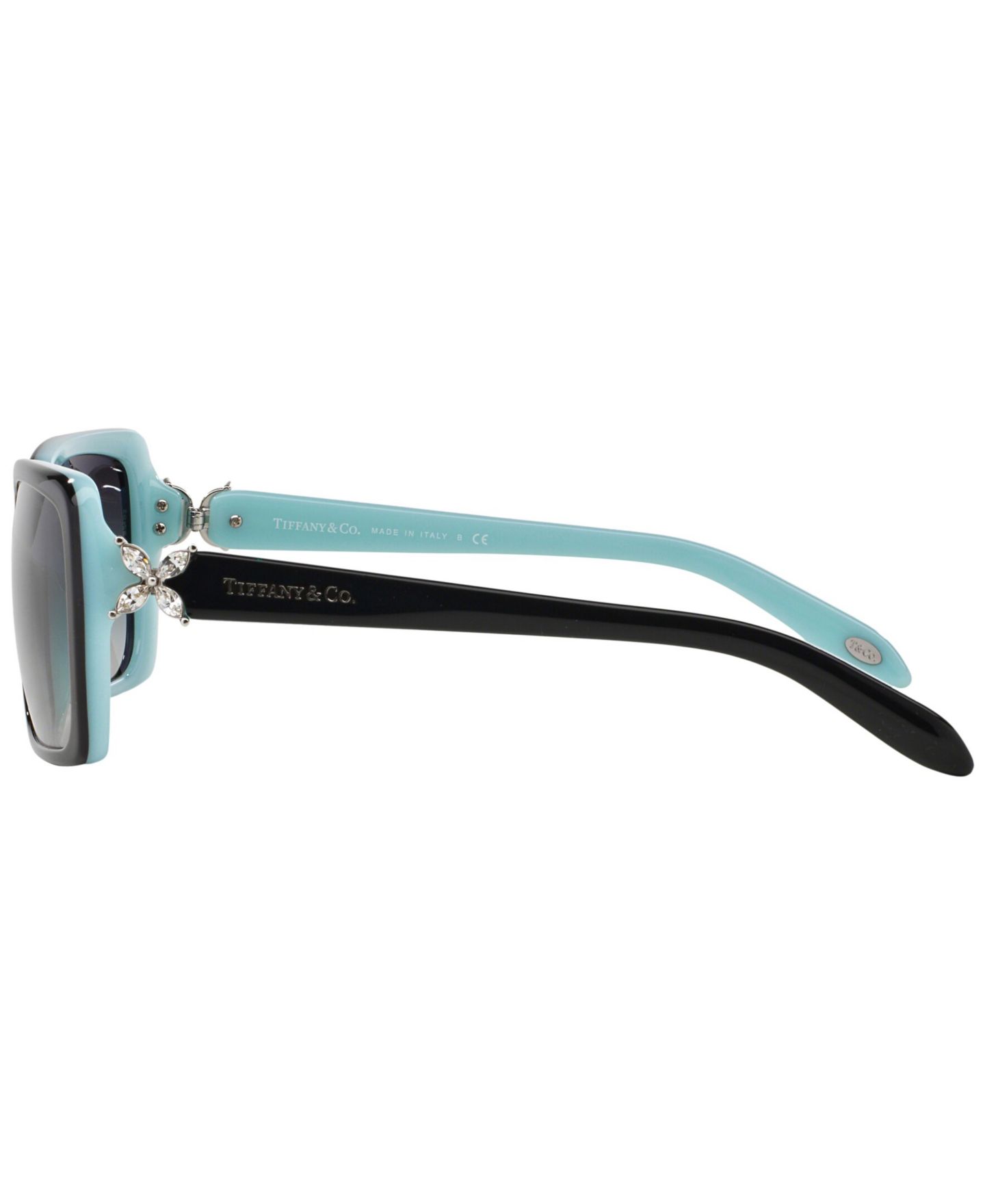 Женские солнцезащитные очки Tiffany & Co. Sunglasses, 55, цвет: Чёрный синий — фото 3