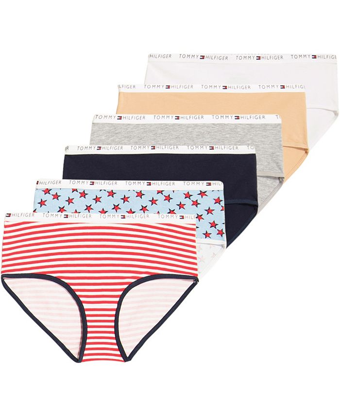 Tommy Hilfiger Women's Hipster-Cut Cotton Underwear Panty, 5 Pack