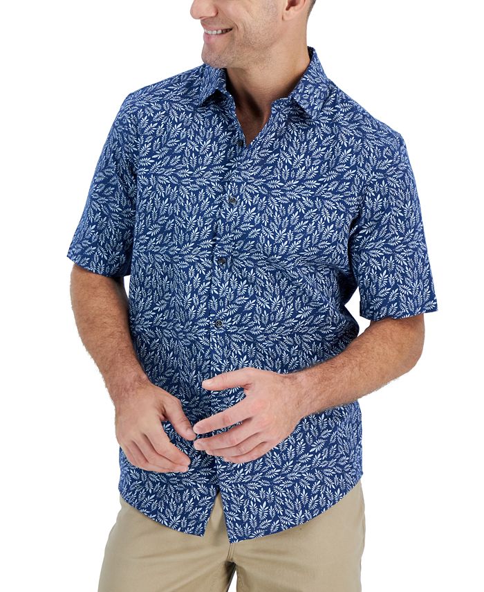 Alfani Men's ShortSleeve Meren FloralPrint Shirt, Created for Macy's Macy's