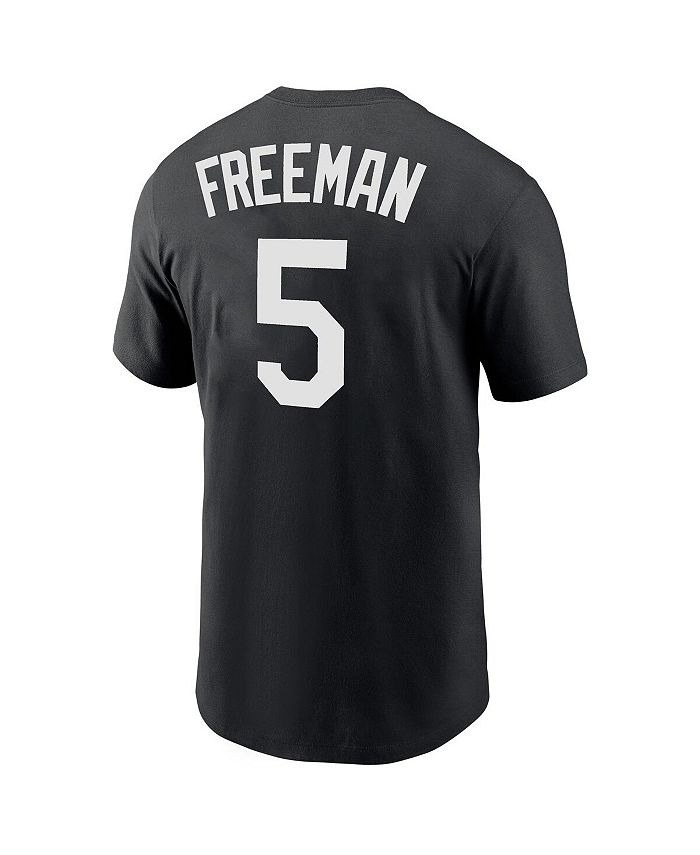Nike Men's Freddie Freeman Black Los Angeles Dodgers Player Name ...