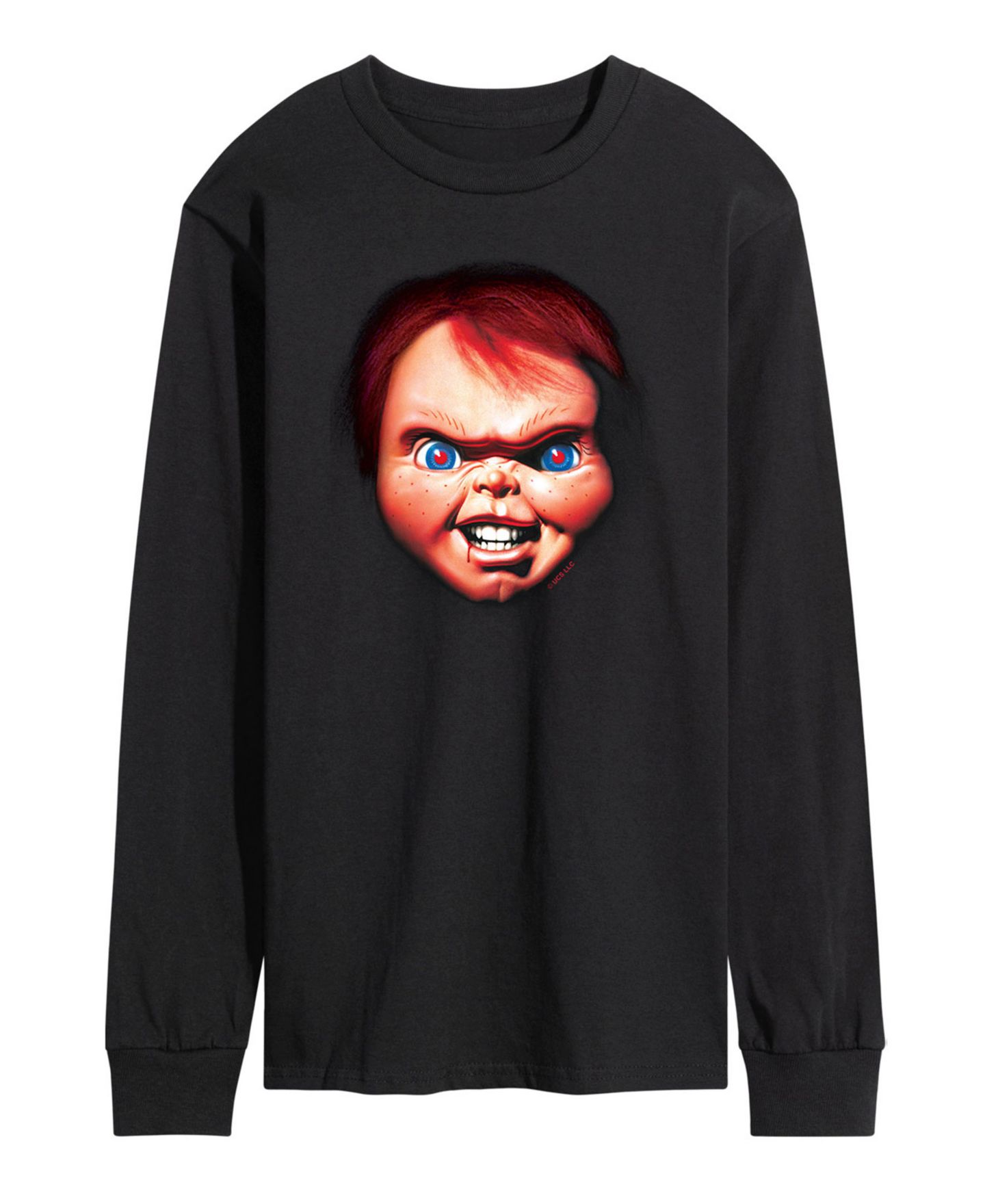 Мужская футболка AIRWAVES Chucky Face Long Sleeve, цвет: Чёрный — фото 1