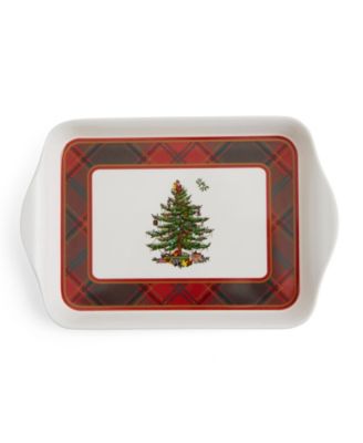 Christmas Tree Tartan 2-Piece Mug & Tray Set