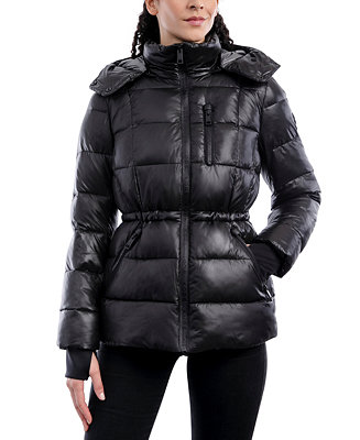 Michael Kors Women's Hooded Metallic Puffer Coat & Reviews - Coats & Jackets - Women - Macy's
