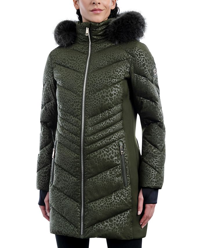 Michael Kors Women's Faux-Fur-Trim Hooded Puffer Coat & Reviews - Coats &  Jackets - Women - Macy's