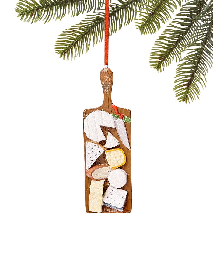Holiday Lane Foodie Wine & Spirits Cheese Board Ornament, Created for