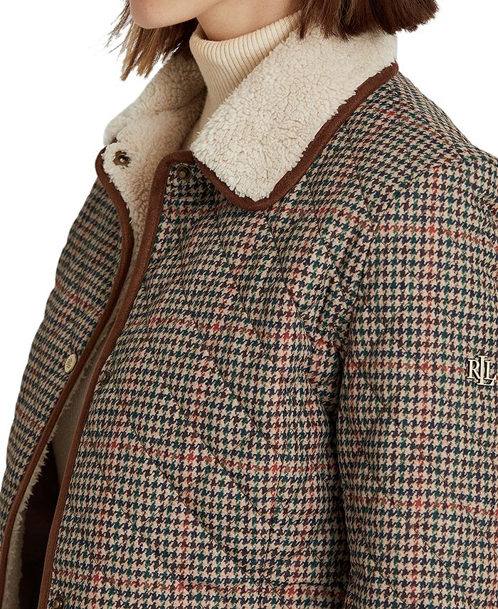 Lauren Ralph Lauren Women's CorduroyTrim Quilted Coat, Created for