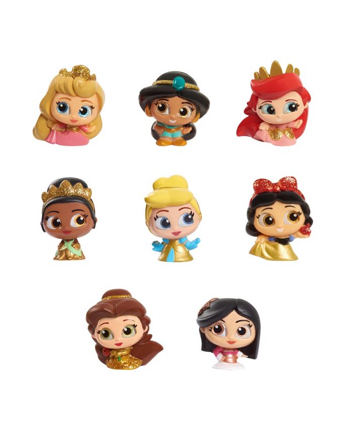 Disney Princess Stylized Collectible Plush Super Pack, 11 Stuffed Dolls,  Kids Toys for Ages 3 up