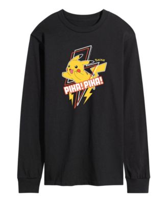 Men's Pokemon Pika Pika Long Sleeve T-shirt - Macy's