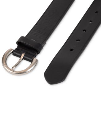 Women's Heat Creased Casual Leather Pant Belt