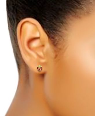 Cubic Zirconia Strawberry Stud Earrings, Created for Macy's