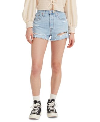 Levi's Women's 501 Cotton High-Rise Denim Shorts \u0026 Reviews - Shorts - Women  - Macy's