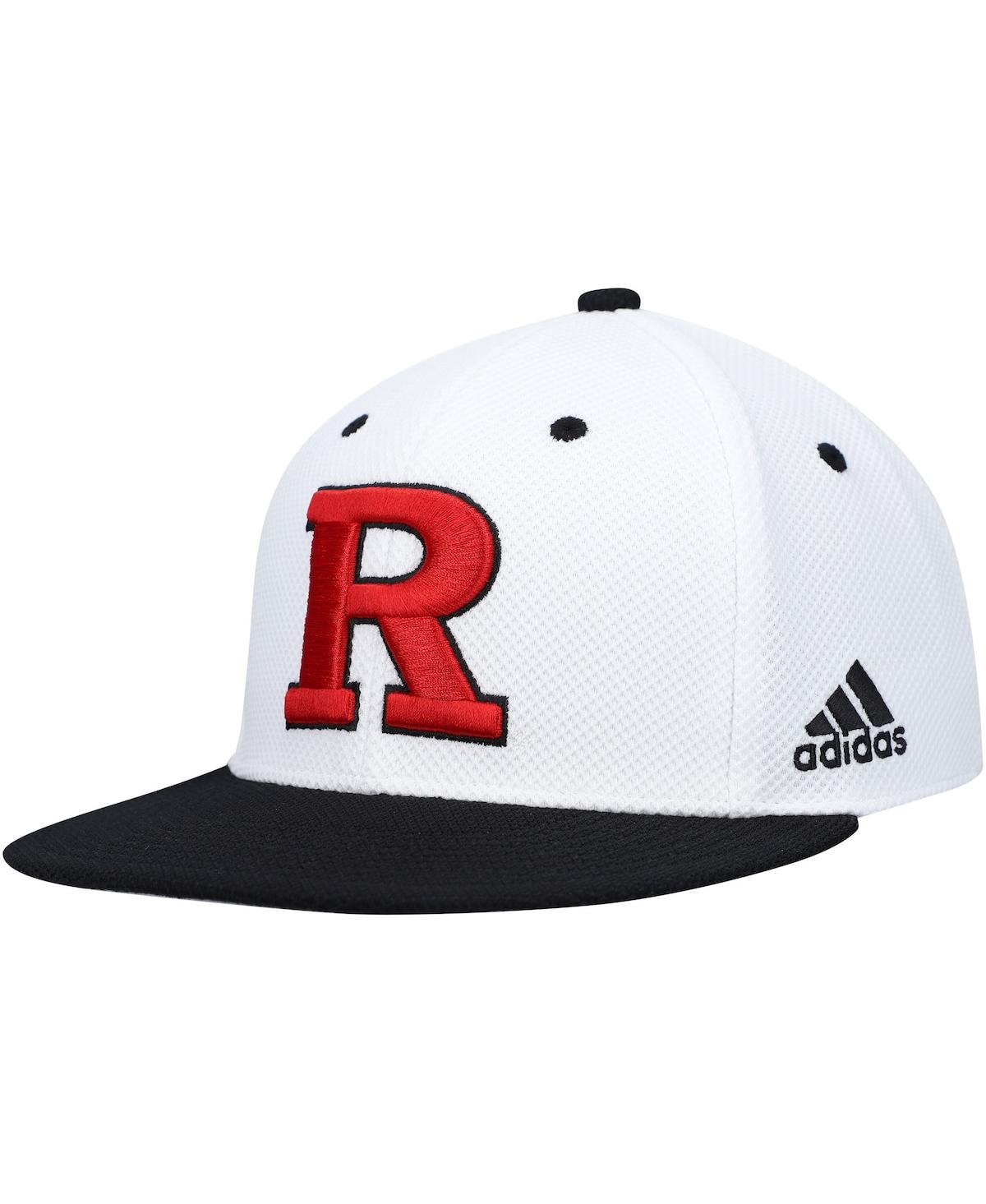 Shop Adidas Originals Men's Adidas White Rutgers Scarlet Knights On-field Baseball Fitted Hat