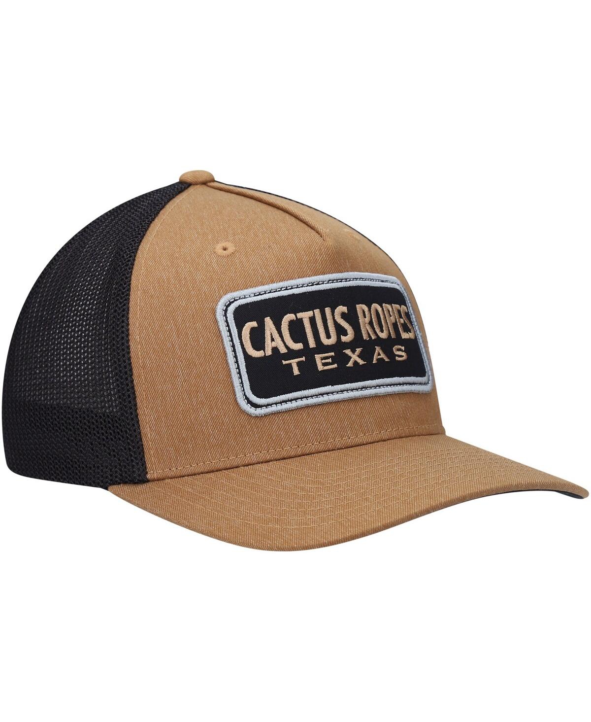 Shop Hooey Men's  Tan, Black Cactus Ropes Trucker Flex Hat In Tan,black