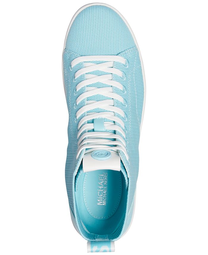 Michael Kors Women's Edie Knit Lace-Up High-Top Sneakers & Reviews ...