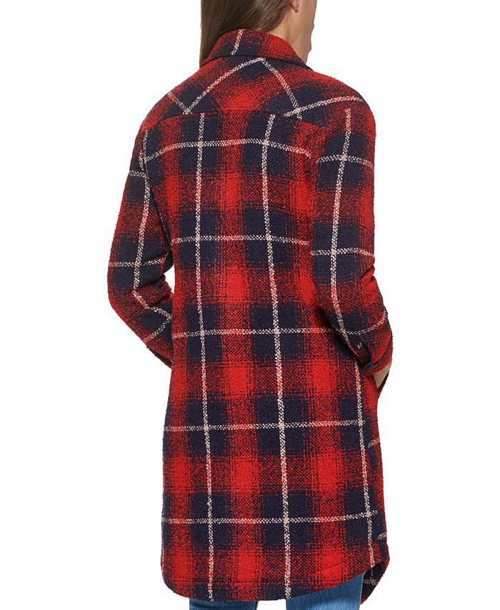 Levi's Women's Plaid Fleece-Lined Shirt Jacket, Created for Macy's ...