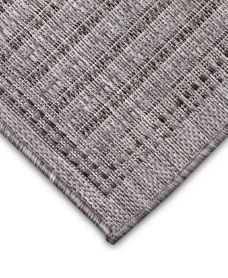 Malibu Simple Border 6'6" x 9'3" Outdoor Area Rug