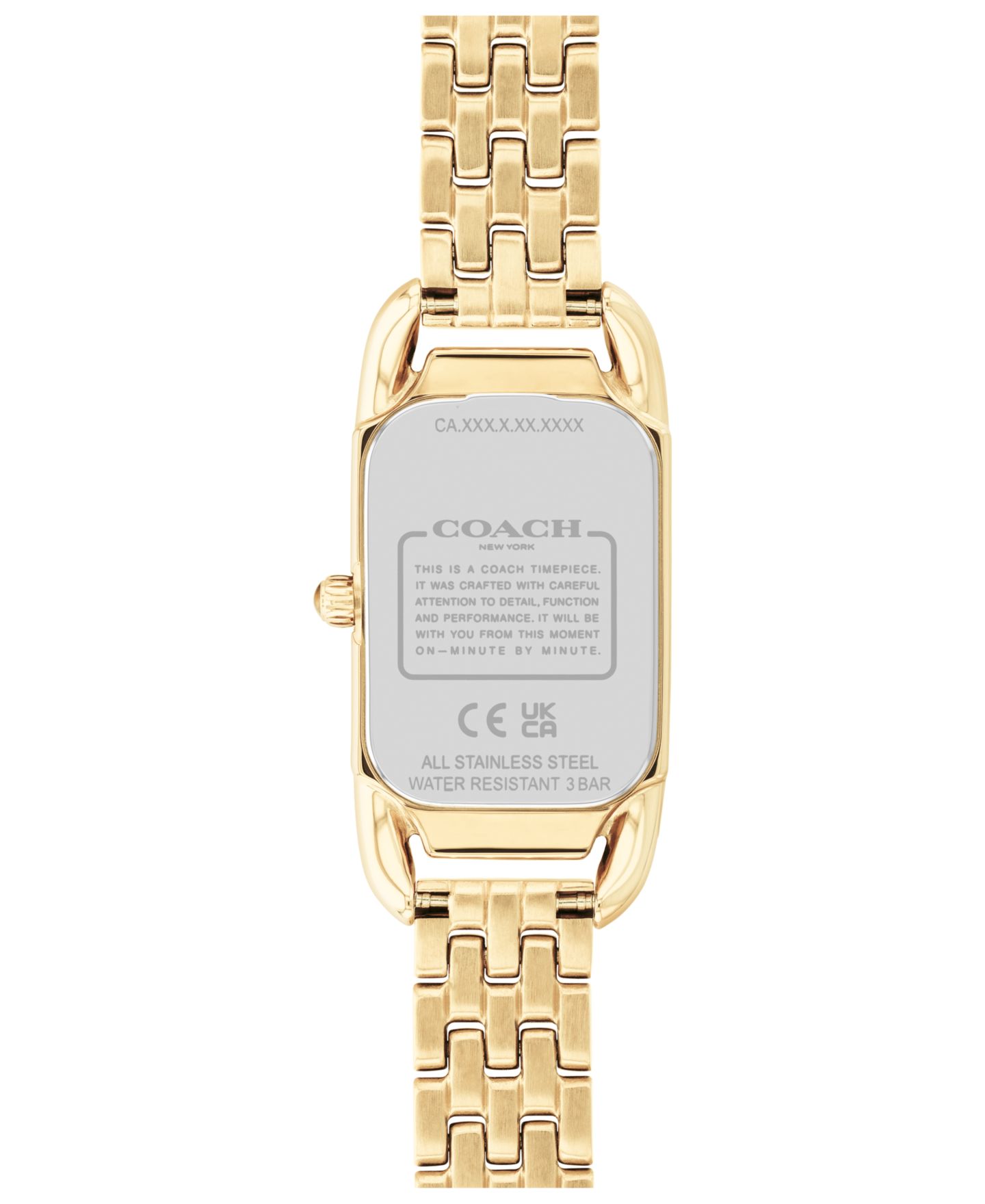 Женские часы COACH Cadie Gold-tone Bracelet Watch 17.5mmX28.5mm, цвет: Золотой — фото 2