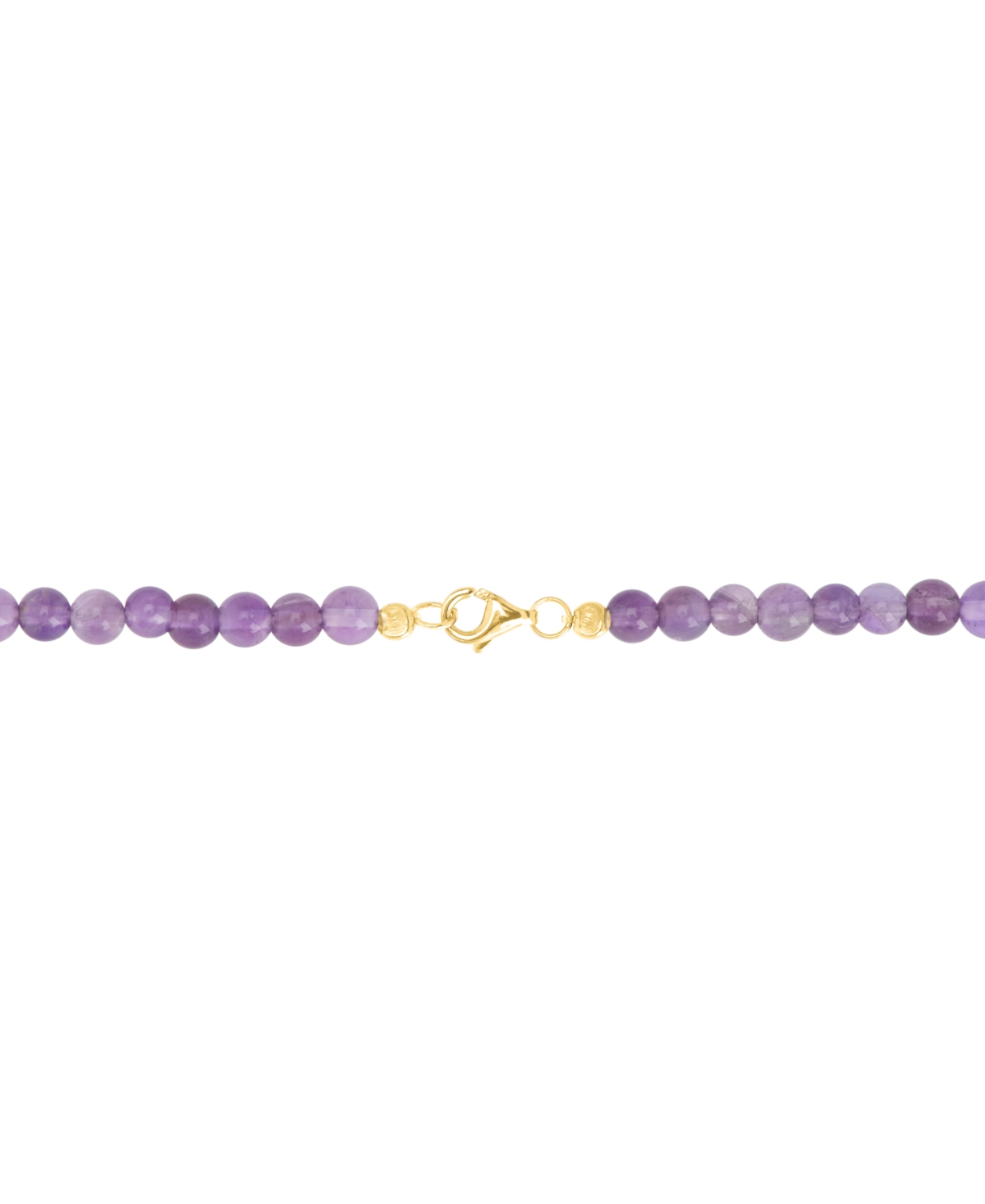 Amethyst Bead Initial 18