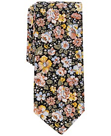 Men's Hall Skinny Floral Tie, Created for Macy's 