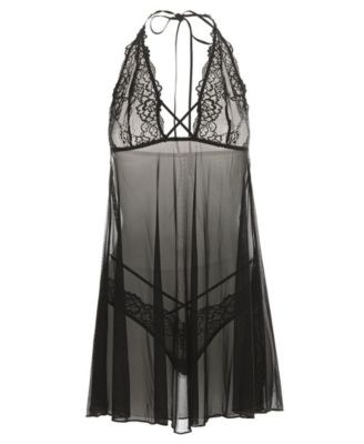 Women's Clarisse Chemise Nightgown 2pc Lingerie Set