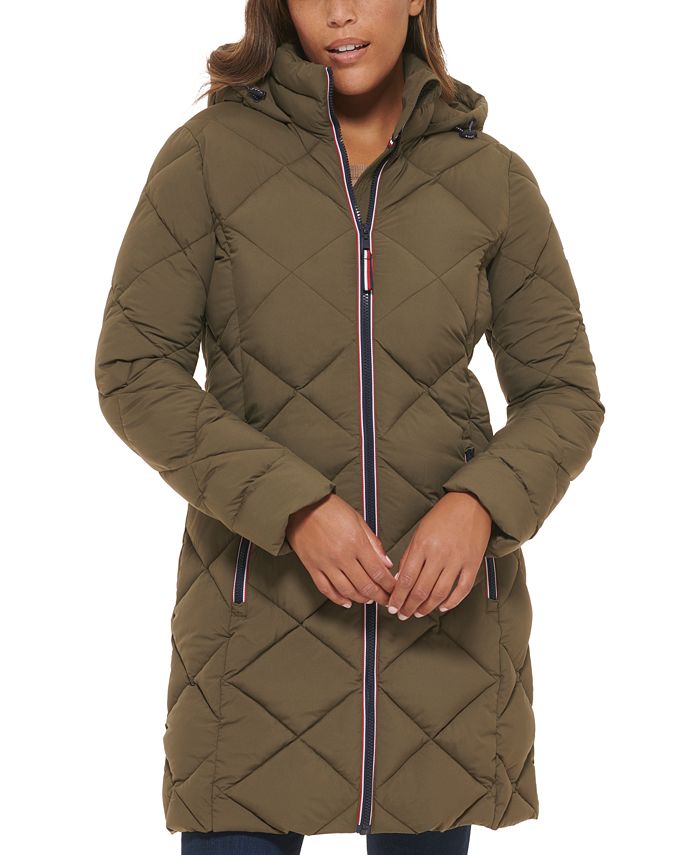 Tommy Hilfiger Women's Hooded Quilted Puffer Coat - Macy's