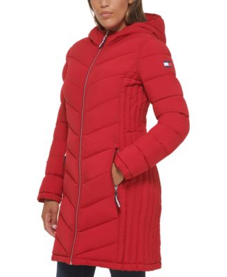 women's halitech hooded stretch puffer jacket