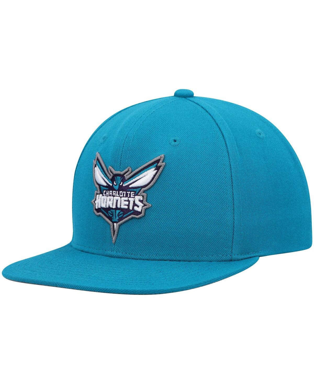 Mitchell & Ness Men's  Teal Charlotte Hornets Ground 2.0 Snapback Hat In Teal