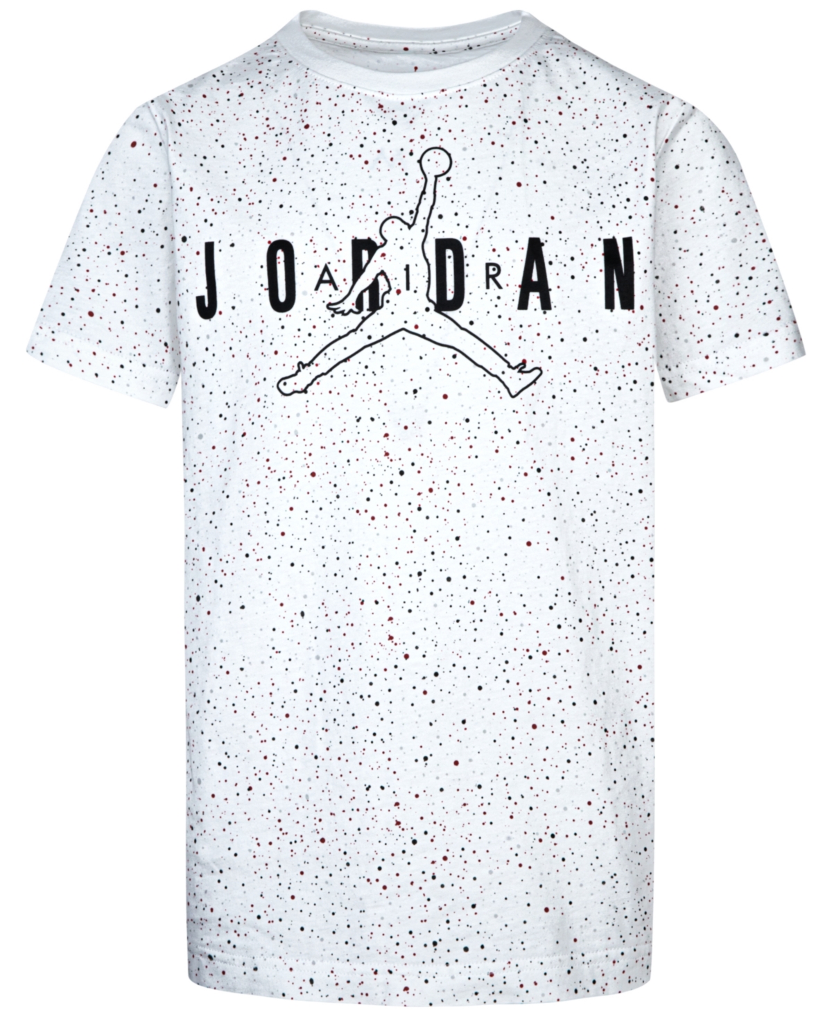 Jordan Big Boys Jumpman Speckled T-shirt In White
