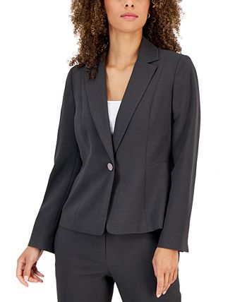 Le Suit Women's One-Button Slim-Fit Pantsuit, Regular and Petite Sizes ...