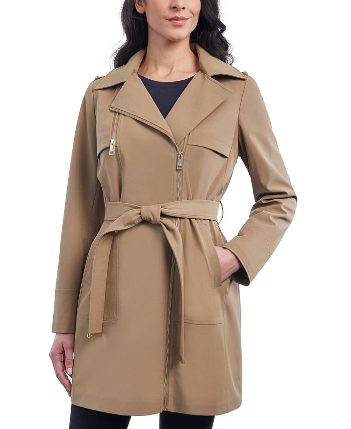 Michael Kors Women's Asymmetric Hooded Raincoat, Created for Macy's &  Reviews - Coats & Jackets - Women - Macy's