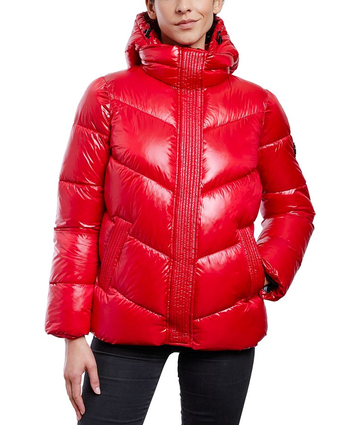Michael Kors Women's Shine Hooded Puffer Coat & Reviews - Coats & Jackets -  Women - Macy's