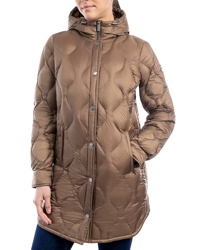 Michael Kors Women's Hooded Quilted Down Puffer Coat & Reviews - Coats &  Jackets - Women - Macy's