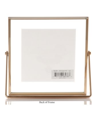 Metal Easel Float Picture Frame, 4" x 4"