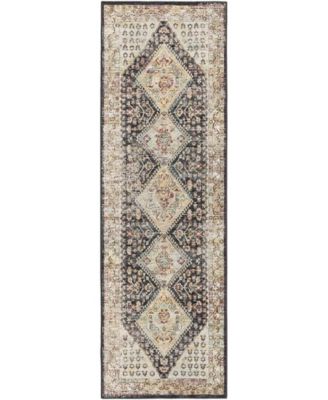 Jericho Washable JC9 2'6" x 12' Runner Area Rug