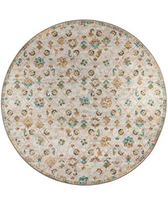 Jericho Washable JC8 6' x 6' Round Area Rug