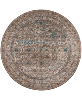 Jericho Washable JC7 8' x 8' Round Area Rug