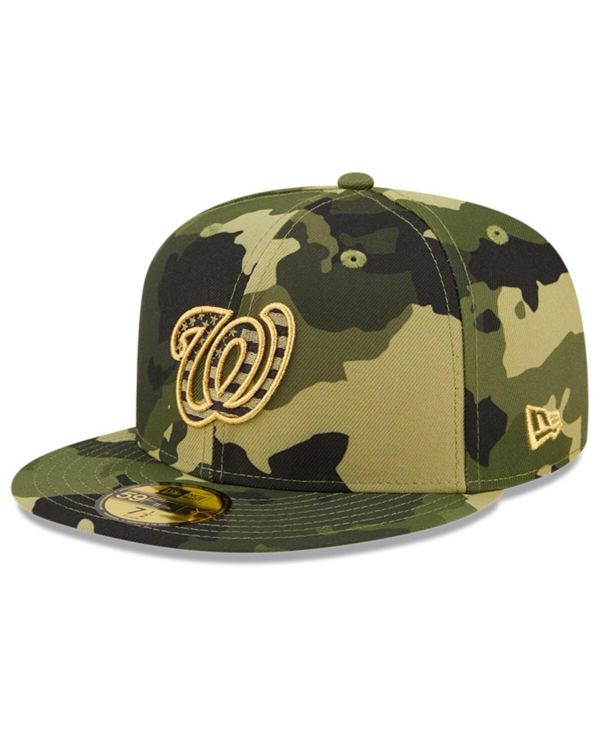 NEW ERA MEN'S NEW ERA CAMO WASHINGTON NATIONALS 2022 ARMED FORCES DAY ON-FIELD 59FIFTY FITTED HAT 