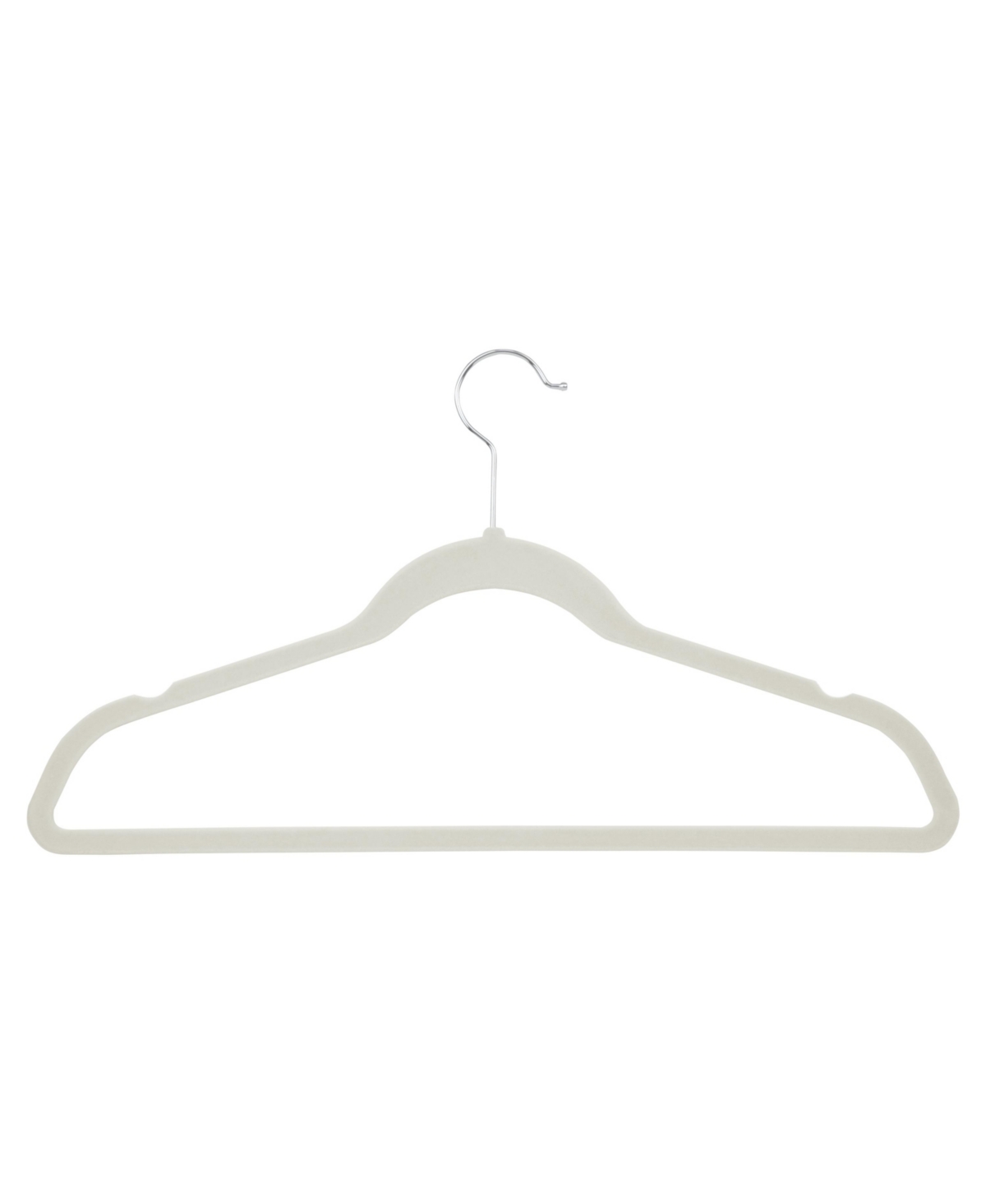 Shop Honey Can Do Collapsible Hangers And Velvet Non-slip Hangers, 55 Piece In White