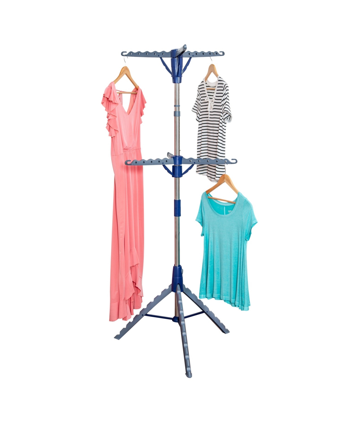 Shop Honey Can Do Collapsible 2 Tier Tripod Clothes Drying Rack In Chrome